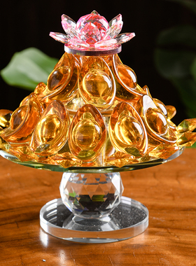 元宝聚宝盆摆件玄关开业礼品