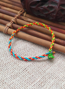 编织红绳子儿童民族风情侣手链