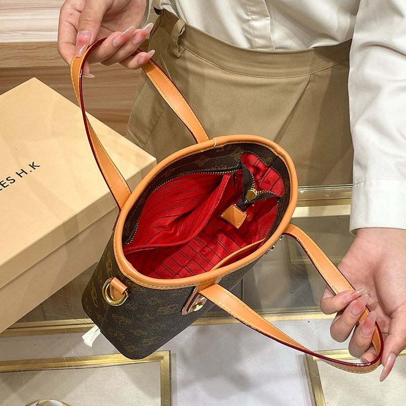 CITEX LV官方旗舰店香港520真皮托特菜篮子包包女2025新款春夏高 - 图2