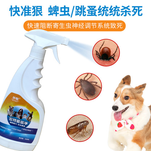 蜱虫药家用杀虫剂灭杀跳蚤牛羊犬狗狗蜱虫室内专用药除蜱虫清喷雾 - 图1