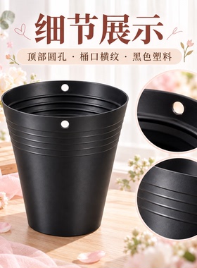 圣诞节迷你冰淇淋包花器平安果板栗花束花店专用包装桶花艺内胆