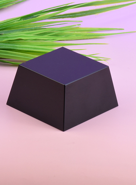 黑色水晶梯形底座化妆品底座