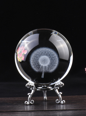 太阳系水晶球生日礼物装饰品