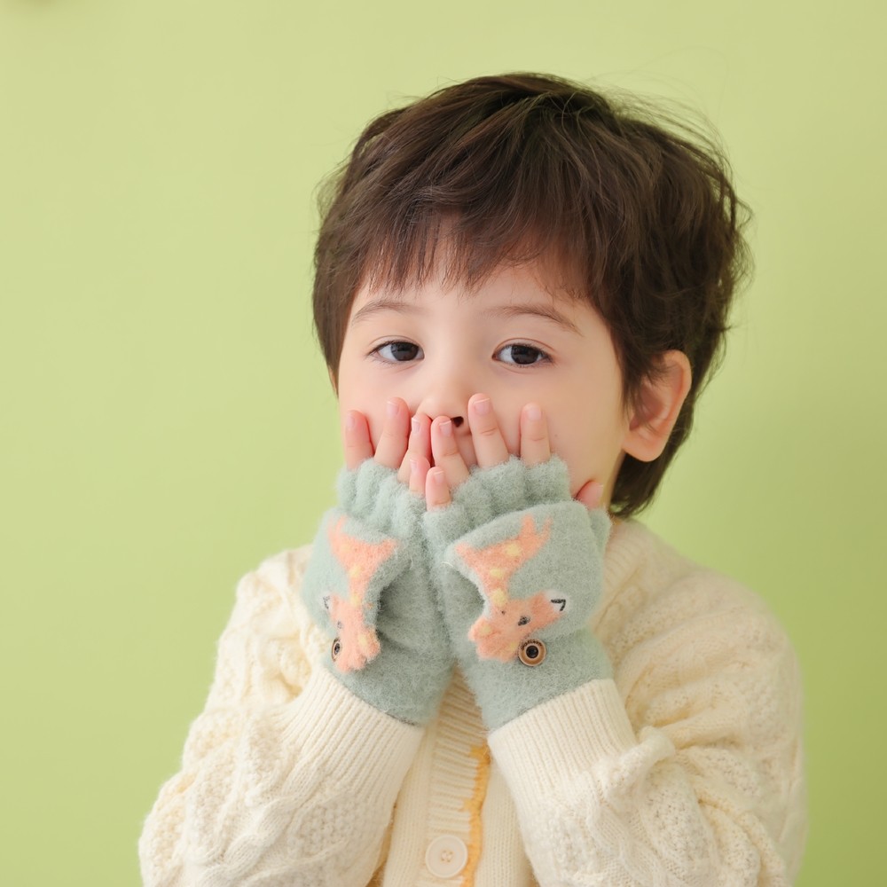 宝宝手套冬天 儿童秋冬季薄款小孩男童女童幼儿半指手套1-2-3-4岁,淘宝优惠券,粉丝福利购,淘宝优惠卷