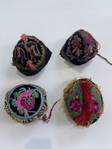 Old embroidered hat childrens hat ethnic minorities featured handicrafts pine peach embroidered cloth embroidered embroidered with non-relic embroidery