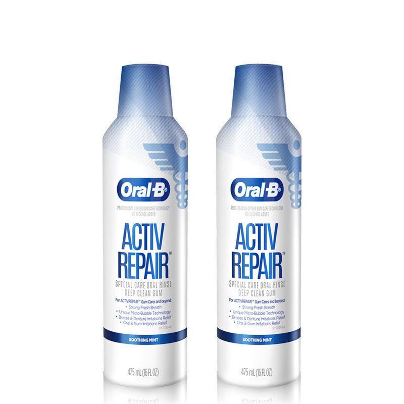 欧乐b牙龈专护自愈小气泡漱口水 OralB欧乐B漱口水