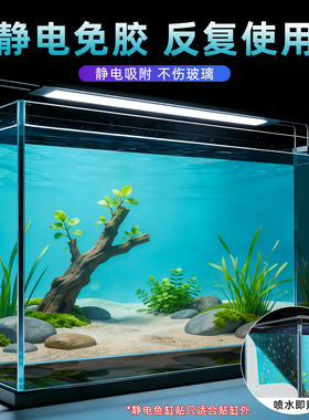 鱼缸背景纸画高清图5d立体