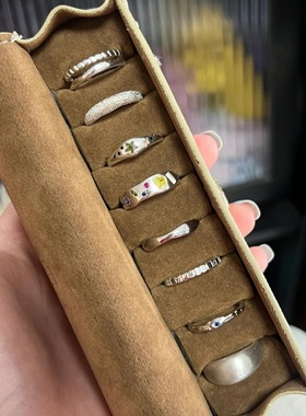 小红书新品素圈戒指女夏季S925镀银ins风小众设计简约百搭指环潮