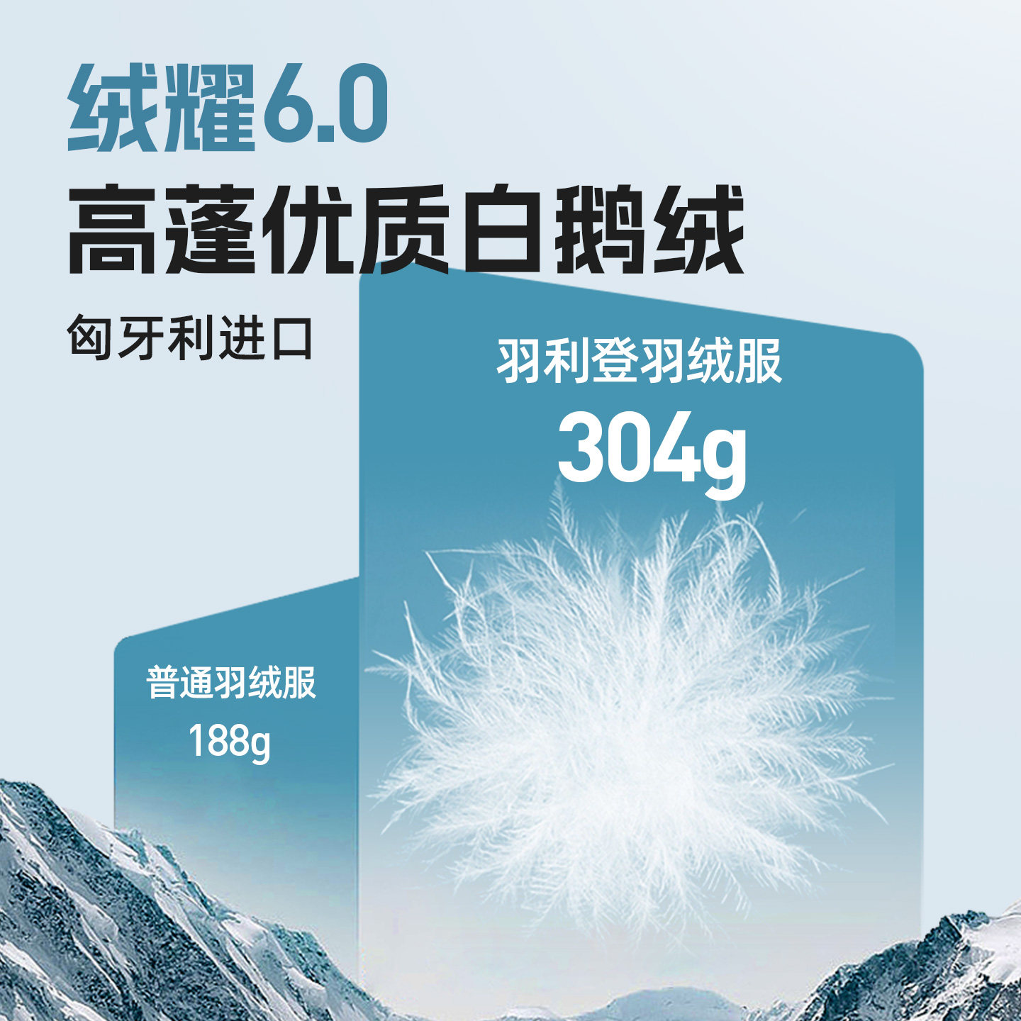 【90高蓬鹅绒】白鹅绒羽绒服女款2025秋冬加厚抗极寒男女情侣外套