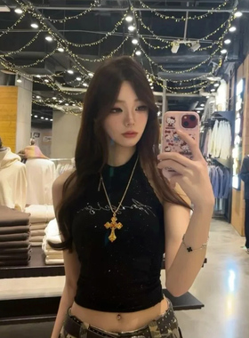 复古金项链锁骨链朋克亚文化配饰