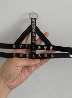 万圣节赛博手链戒指一体朋克手环