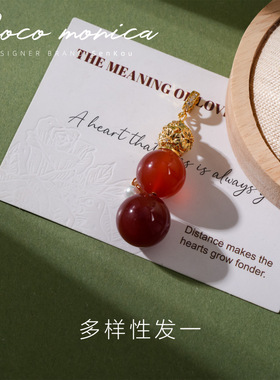 【小霞珠宝】珍珠玛瑙葫芦吊坠项