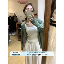 abuk multicoloured cashmere vest 2023 fall new softness comfortable and expensive Korean wind harnesses sleeveless blouses