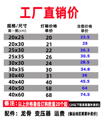 LED点菜牌饭店发光菜谱超薄磁吸菜品菜单点餐挂墙展示牌灯箱定做-图0