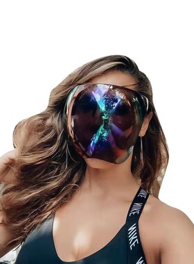 太阳镜遮面彩色飞溅防护骑行