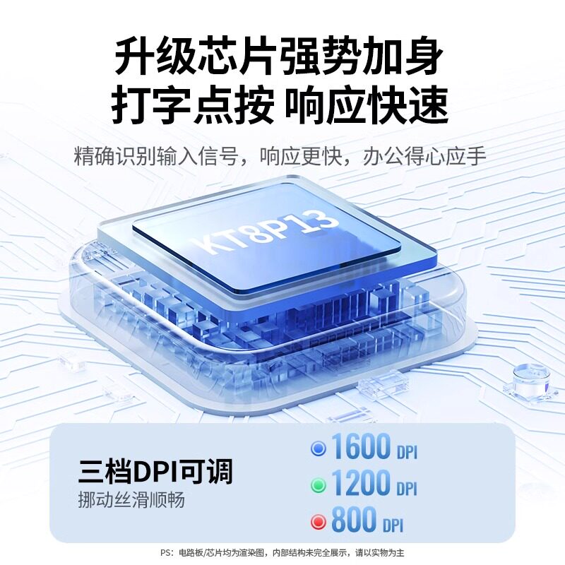 绿联无线键盘鼠标套装全键办公笔记本台式电脑通用机械打字键鼠