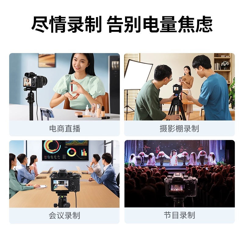 绿联np-fw50相机假电池外接电源直播适用索尼sony zve10 a6400 a7m2 a6300 a6000 a7r2 a6100 A5100 nex7单反