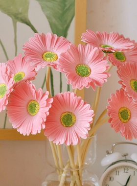 小雏菊仿真花客厅餐桌装饰花摆件