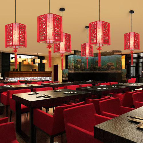 灯笼灯吊灯中国风客厅卧室阳台玄关走廊灯餐厅酒店现代中式简约灯 - 图1