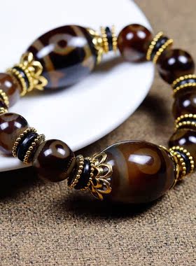 眼天珠玛瑙民族风天眼珠手链