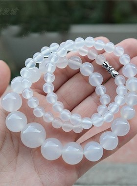 天然绿玉髓项链塔链女款绿玉髓项链单圈短款链简约时尚女款礼物