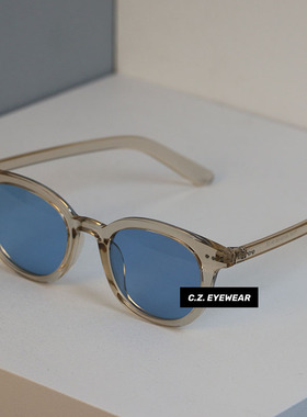 韩国ins风绿色墨镜大脸显瘦