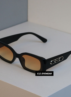 超酷窄框猫眼超强气场落日色墨镜