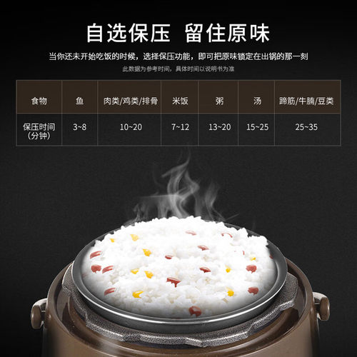 Tredy/创迪 YBW16-50A多功能电压力锅小容量全自动排气小型高压锅 - 图2