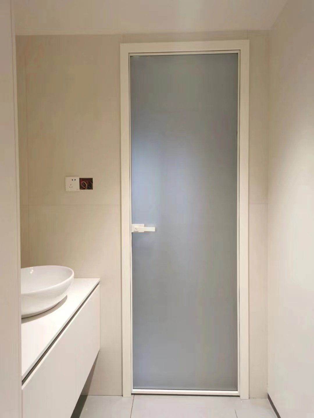 杭州定制卫生间极窄门网红长虹玻璃门超白油砂浴室门钛镁铝合金门,淘宝优惠券,粉丝福利购,淘宝优惠卷