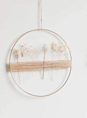 奶油风手工花环门饰装饰挂件