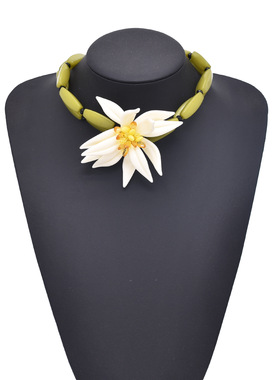 新款跨境海边度假风花朵项链