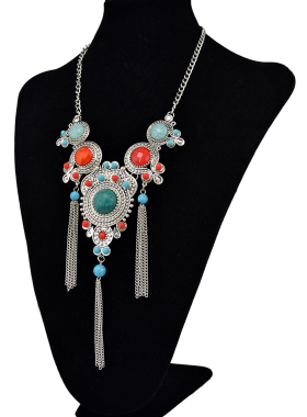 民族风流苏项链女藏族饰品