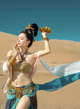古风东宫小枫额头链耳环红珠发带