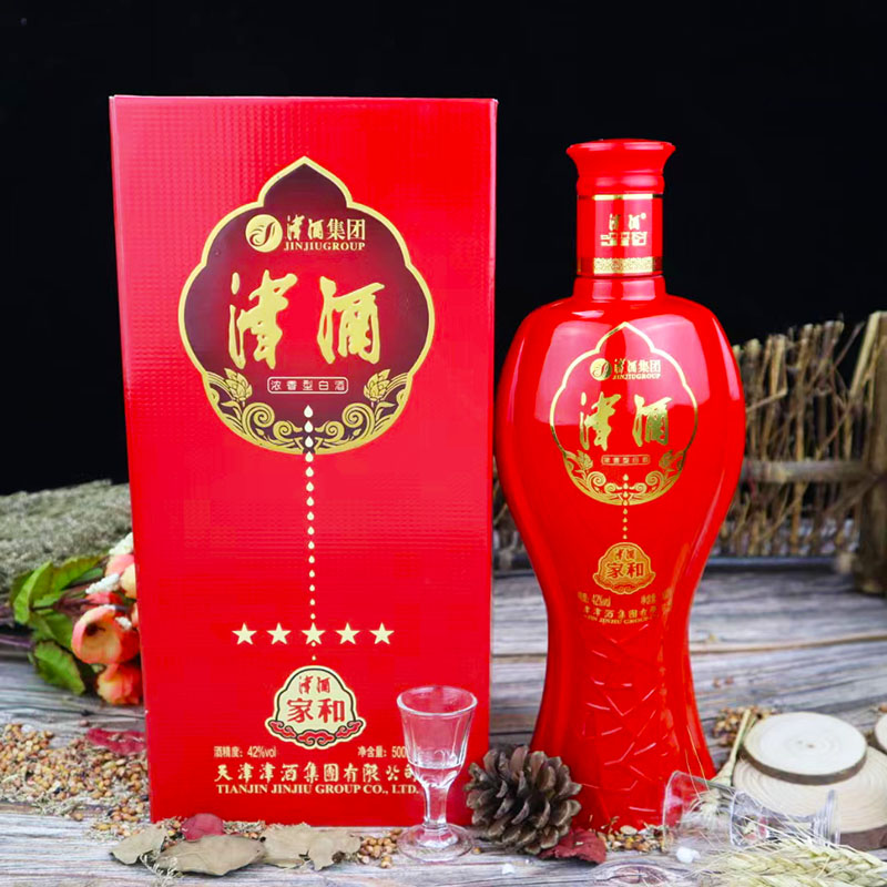 天津津酒家和42度浓香型白酒整箱6瓶礼盒装酿造高粱酒纯粮食酒
