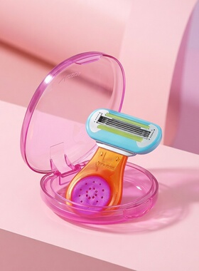 Gillette吉列Venus维纳斯娇点便携款除毛刀1刀架1刀头1刀架收纳盒