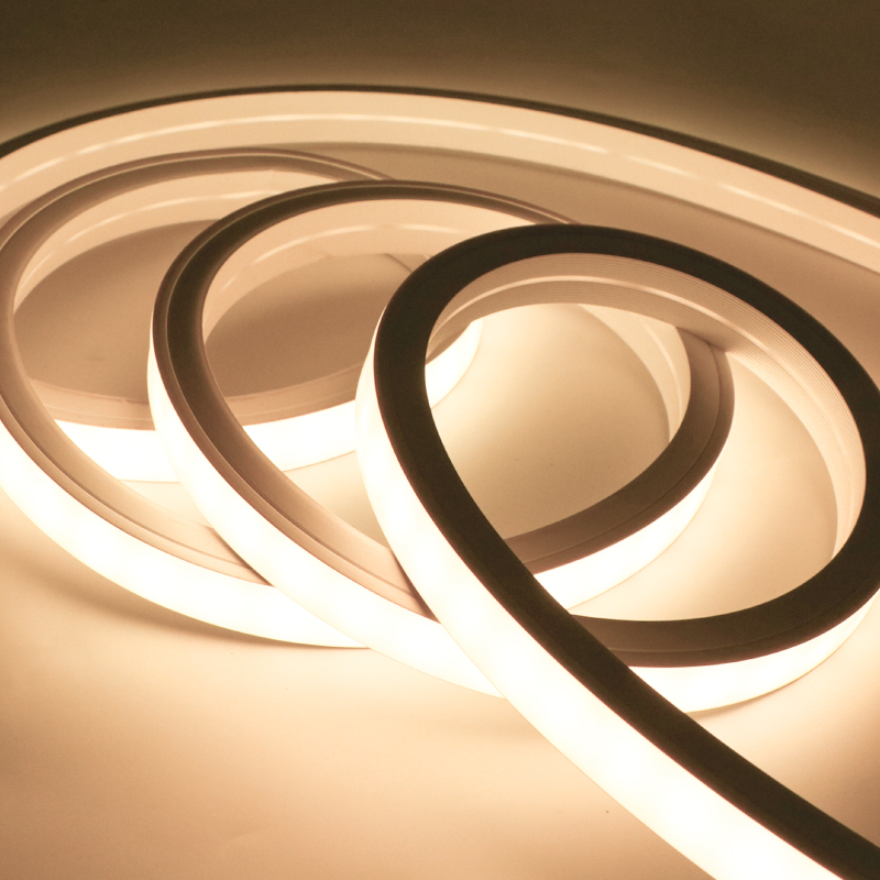 硅胶灯带柔性led软灯条线性嵌入式展示柜子12V楼梯超薄木板木饰面 - 图2