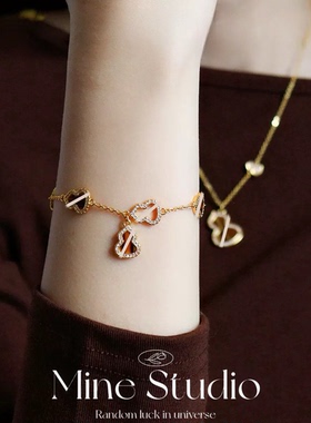 Mine Studio·QL虎眼石葫芦项链女轻奢小众精致秋冬新款明星同款