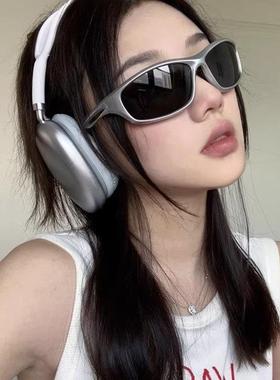 墨镜黑色太阳眼镜户外防紫外线运动遮阳防晒欧美潮款男士骑行防风