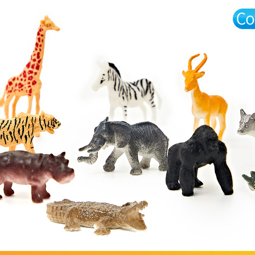 酷炫动物世界老虎长颈鹿模型恐龙仿真昆虫海洋生物认知益智小玩具 - 图3