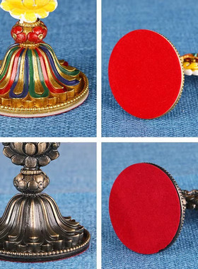 八吉祥藏式彩绘纯铜吉祥八宝供佛