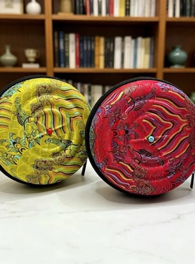 手鼓套手工格桑花刺绣十字花手鼓保护套双层加厚便携手鼓收纳袋