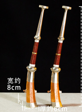 藏式紫铜白铜刚东吉祥装饰摆件