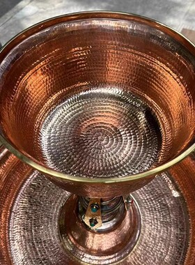 尼泊尔护法杯紫铜护杯供具用品供护法杯加大号特大号护法杯60cm