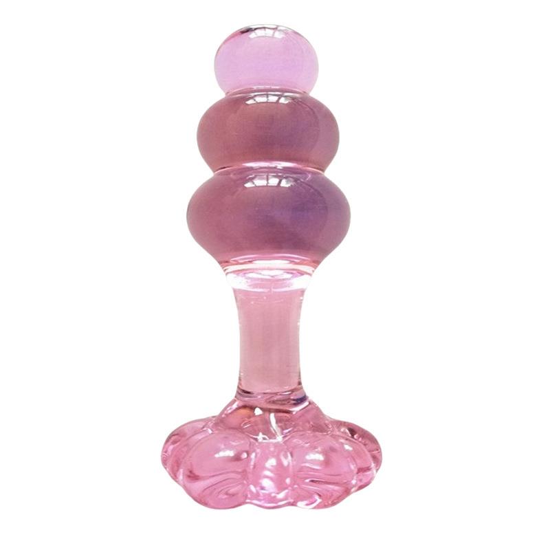 女用玻璃器器玻璃女用器玻璃拉条玻璃按摩器蔬菜器器玻璃私密茎假 - 图2