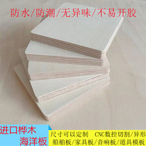 Imported birch wood waterproof multilayer marine board CNC engraving 5-50mm cupboard furniture plate sound box rock climbing board waterproof