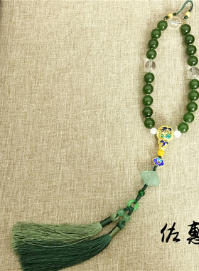 原创手工定制汉服配饰十八子压襟手持念珠复古挂件古风系汉服配饰
