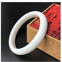 Shaanxi Xian Blue Field jade Beauty bracelet Terracotta Warriors of the same style Natural original stone bracelet Jewelry Temperament White Jade Bracelet