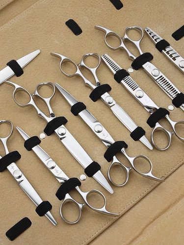 承剪理发碎发美发剪刀发廊综合平剪鱼骨剪胖胖滑剪无痕牙剪套装SY - 图2