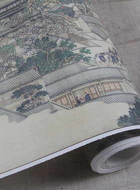 清 徐扬 乾隆南巡图第六卷 驻跸姑苏图 古画真迹复制品31.5x890cm