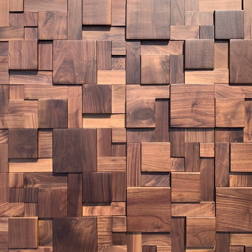 Мозаика из натурального дерева, современная и минималистичная деревянная головоломка